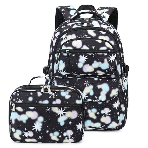 2 PCS Backpack for Girls Kids School Backpack with Lunch Box Preschool