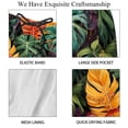 thumbnail image 4 of luoweisi Men's Beach Shorts Quick Dry Swim Trunks with Mesh Lining Tropical Leaves M, 4 of 5