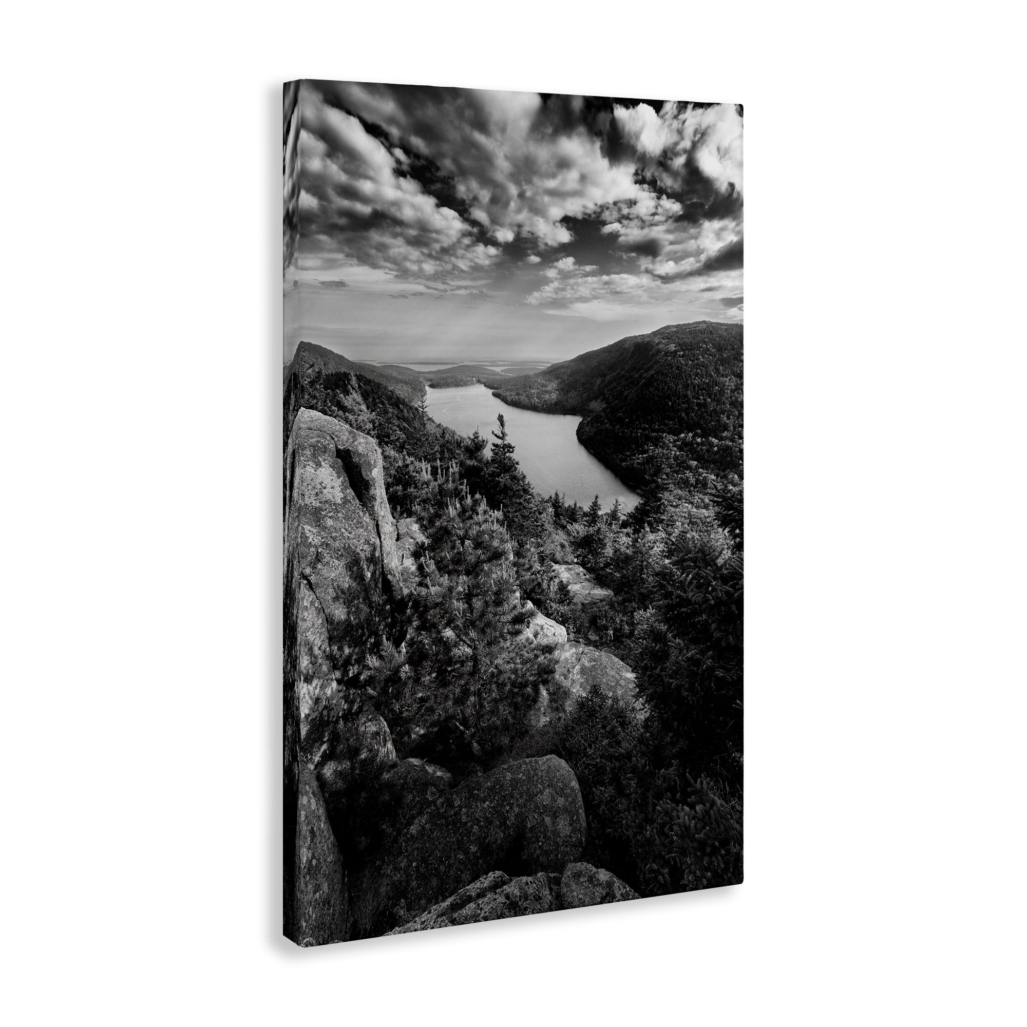 Stupell Industries Looking Over Cliffs Landscape Landscape & Nature Photography Wrapped Canvas Art Print Wall Art, 16 x 24