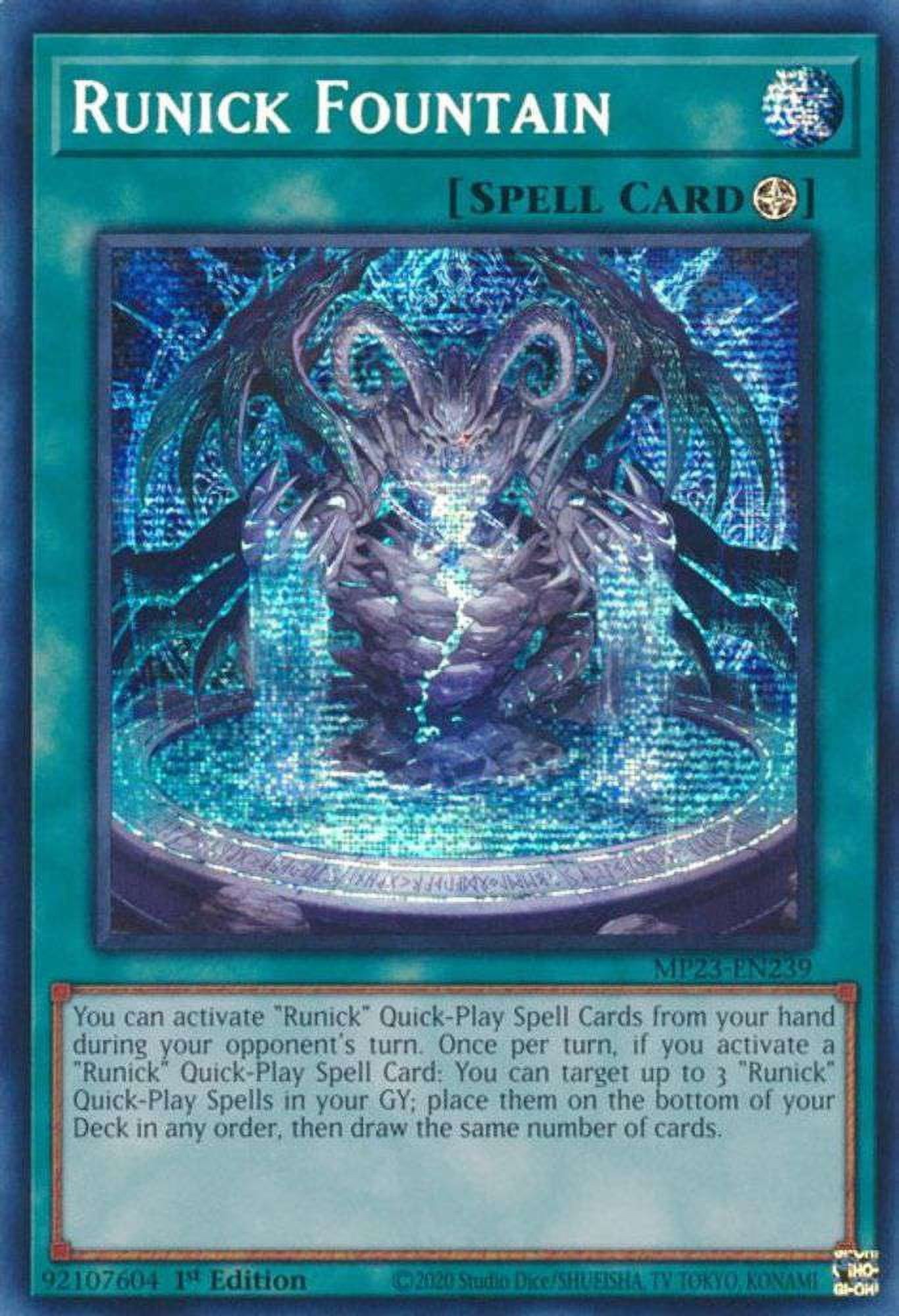 YuGiOh Spell Ruler 25th Anniversary Secret Rare Blue-Eyes Toon