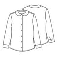 thumbnail image 3 of Classroom School Uniforms Long Sleeve Peter Pan Blouse 57884, 3 of 3