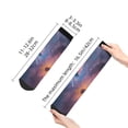 thumbnail image 2 of Bingfone Watercolor Sky Dragon Design Patterned Men's Women's Casual Cotton Socks, 2 of 5