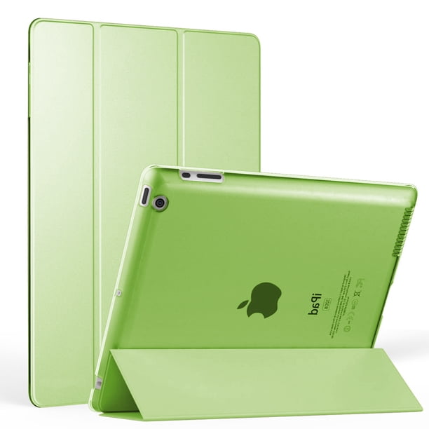 Arcones y cajas,Estuche para iPad 2 / 3 / 4 - Ultra Ligero Delgado Smart Shell Stand Cover con protector trasero esmerilado translúcido (con activación / suspensión automática) Vhermosa 2033105-3