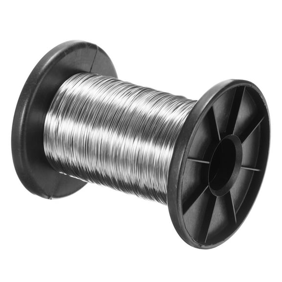 Uxcell 316 Stainless Steel Wire, 328 Ft 0.4mm 26 Gauge Jewelry Wire Soft Craft Wire Beading Wire, Silver