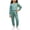 Q324 Green, variant on Mifsaly Girls 2 Piece Outfit Set Solid Crew Neck Long Sleeve Top and High Waist Elastic Jogger Pants