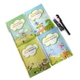 thumbnail image 2 of sweethay Cuaderno de escritura a mano reutilizable para aprender inglés, herramientas de caligrafía con ranura, libro de práctica libre del Kits de experimentos de química Tipo 2, 2 of 6