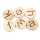 thumbnail image 4 of 26pcs Round Wood Slices Engraved Alphabet Letters Thick Natural Wood for Crafting DIY Decor Educational Use, 4 of 5