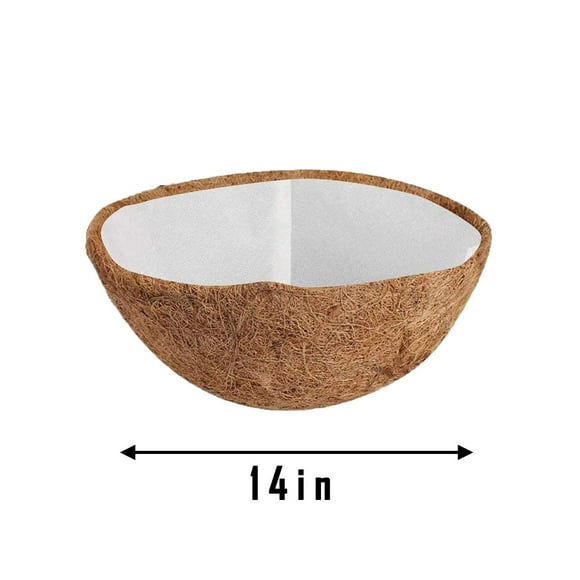 EARKITY Hanging Basket Coconuts Fiber Planter Inserts Replacement Liner For Flower Pot