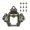 Green, variant on w Universal Helmet Camera Mount for ACH MICH OPS-Core Fast Bump Base