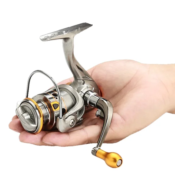 Mini DC150 Series Super Powerful 12 1BB Spinning Fishing Reel 5.2:1 Gear Ratio Metal Mini Durable Fishing Coil baitcasting reel