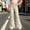 Beige, variant on Dpytoraw Girls Comfortable Flare Leg Pants Soft Elastic Waist Easy Care Everyday Trousers Beige Size 5-6 Years