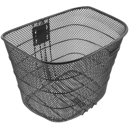 Bicycle Basket Steel Mesh Accessories Bike Portable Bicycles Black