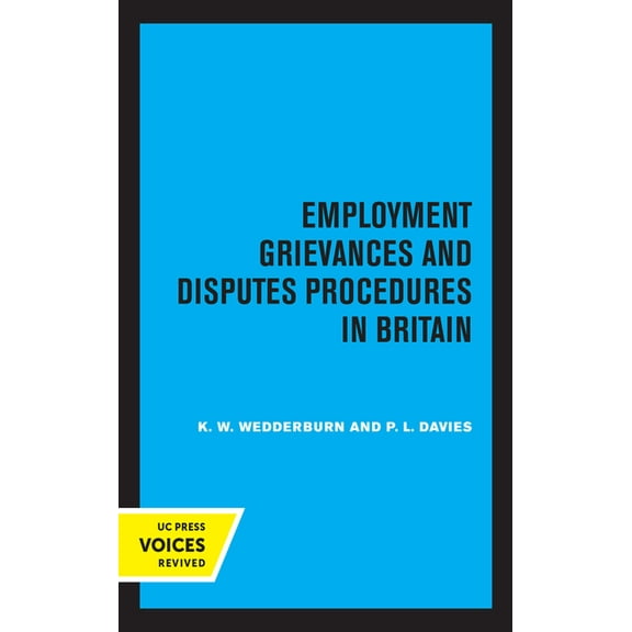 Employment Grievances and Disputes Procedures in Britain, (Hardcover)