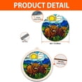 thumbnail image 2 of Highland Cattle Stained Glass Suncatcher Ornament – Ornament Gift for Family, Friends, Men & Women, Christmas 2025 Keepsake, 2 of 6