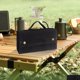 thumbnail image 1 of Bolsa de Especias Soporte Portátil Cuerda Fijación Lona Negro, 1 of 4