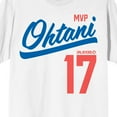 thumbnail image 2 of Shohei Ohtani MVP Ohtani Players #17 Men's White Crew Neck Short Sleeve T-Shirt-4XL, 2 of 4