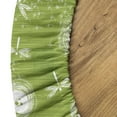 thumbnail image 5 of Ambesonne Dragonfly Fitted Round Tablecloth, Dandelion Sketchy, 36"- 40" Diameter, Lime Green Cream, 5 of 5
