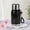 Black BK, variant on Xecvkr Stainless Steel Insulated Water Bottle 600ml Vacuum Flask Cup for Hot Cold Beverages Coffee Tea Leak Proof Portable