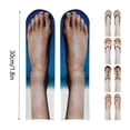 thumbnail image 2 of 3D Pattern Sandals Print Running Women Personality Low Ankle Big Mens Dress Socks Extra Wide, 2 of 2