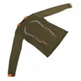 thumbnail image 4 of Camisa Dry Fit para Hombre, Entrenamiento Deportivo de Verano, Transpirable, Estampado Bonito, Camisa de Manga Larga de Secado rápido para Gimnasio al Aire Libre, Verde Militar M, 4 of 10