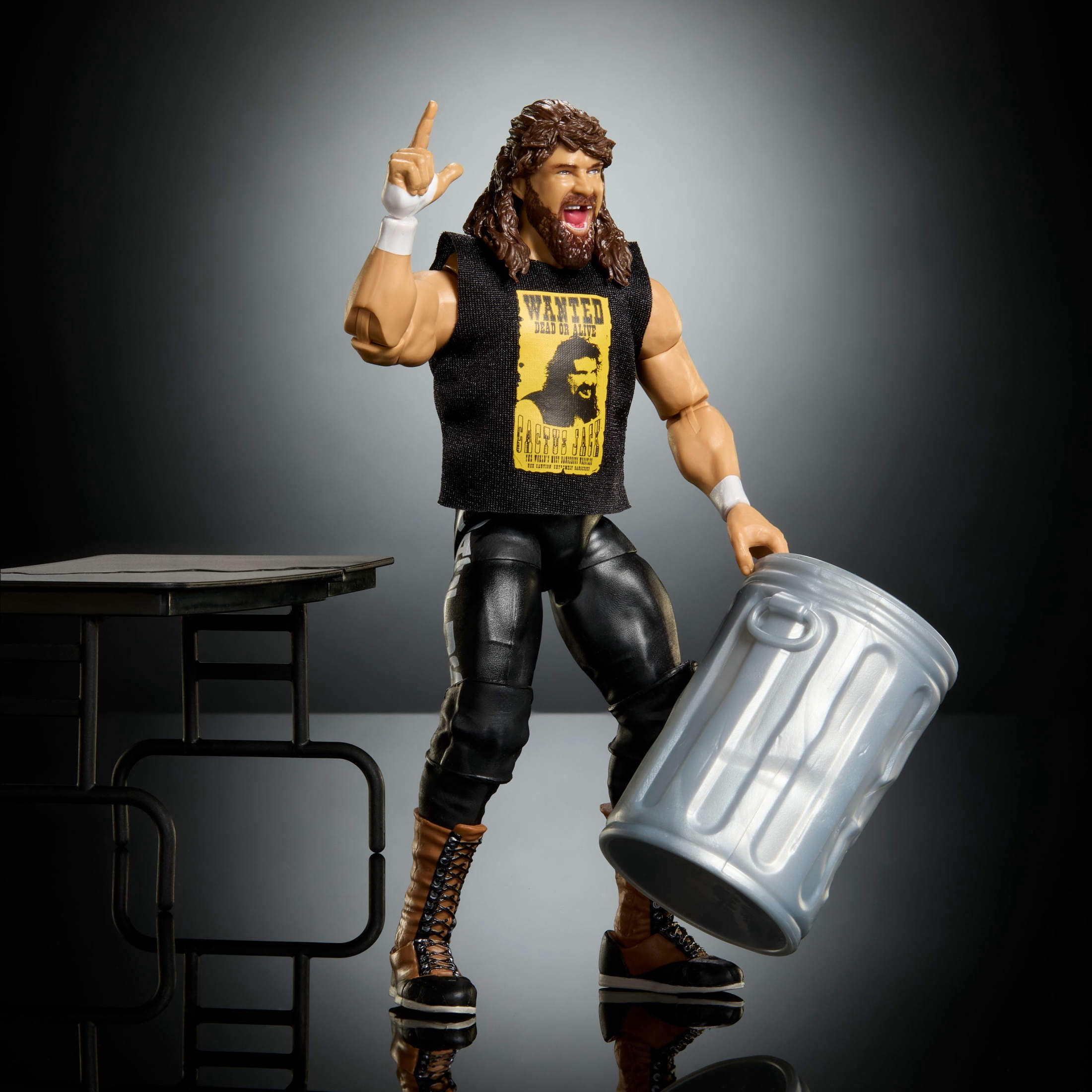WWE Ultimate Edition Monday Night War Cactus Jack Action Figure & Accessories Collectible Set, 6-inch