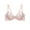 Pink, variant on Women's Sexy Lace Bra Underwire Balconette Unlined Demi Sheer Plus Size（Red,34C)