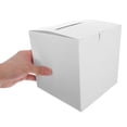 thumbnail image 4 of Hemobllo 5-Pack Foldable White Card Collection Donation Boxes with Sign Holders for Meetings and Events, 4 of 5