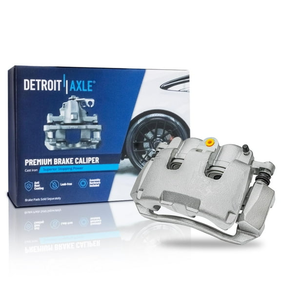 Detroit Axle - Front Left Disc Brake Caliper w/Bracket Replacement for 2007 2008 2009 Chrysler Aspen Dodge Durango