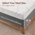 thumbnail image 3 of 14 Inch King Cooling Memory Foam Mattress [NewVersion], Fiberglass Free, Medium Firm, Breathable Cooling Layers, Certified Safe Materials, 3 of 9