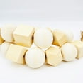 thumbnail image 2 of Large Wood Bead Garland White with 1.6" Diameter Wooden Beads and Tassels, 39.4" Long Rustic Farmhouse Country Wood Beads Garland for Home Tiered Tray Decor, Decorative Beads Garland, 2 of 6