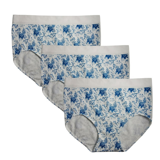 FEM Women's Underwear Seamless Full Brief Panties - 3 Pack