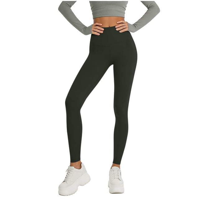 Pantalones Sueltos de Yoga para Mujeres de Cintura Alta de Color Sólido de Longitud Completa Material Suave Elástico para Gimnasio de Baile de Yoga Y Desgaste Casual
