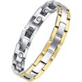 thumbnail image 1 of Men's Titanium Steel Magnetic Bracelet With Powerful Magnet Adjustable Size, 1 of 5