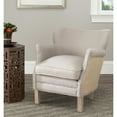 thumbnail image 2 of Jenny Arm Chair W/ Bass Nail Heads-Color:Taupe,Finish:Black, 2 of 4