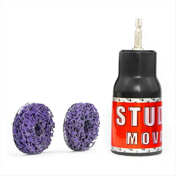 Herramienta para Eliminar Sarro Metálico, Eliminar Óxido de Espárragos, Limpiador de Cubos de Rueda para Llaves de de 1/2 Pulgada y Taladros Eléctricos.