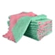 thumbnail image 1 of 12Pcs Paños de Cocina, Toallas de Terciopelo Coral de 8.6" Rosa Verde, 1 of 5