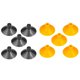 thumbnail image 1 of 10 piezas Niños Arco Ventosas Flechas Tiro con arco Caza Ventosas Flechas Reemplazo Ventosas Flechas (Negro + Amarillo), 1 of 5