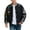 Black, variant on IWRICH Men's Teen 20s Fashion Streetwear Varsity Jacket Color Block Letter Graphic Leather Baseball Coats Black S