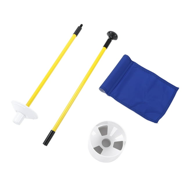 Detachable Golf Hole Cup with Flag, Drain Hole Design, Durable Nylon Flagpole, for Indoor and Outdoor Golf Practice, Multifunctional Use