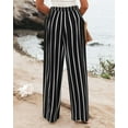 thumbnail image 7 of Mohiass Wide Leg Dress Pants for Women Business Casual Elastic Waist Comfy Work Pants Baggy Lounge Pants Trousers with Pocket Dark Gray 2XL, 7 of 7