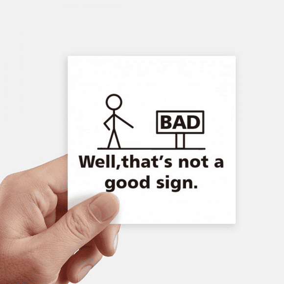 Sign Road Human Indication Sticker Square Waterproof Stickers Wallpaper Car Decal