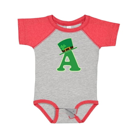 

Inktastic Irish St Patricks Day Letter a Monogram Gift Baby Boy or Baby Girl Bodysuit