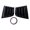 glossy black, variant on ABS Rear Side Window for 2010-2023, Trim with Molded Slatted Louver Panels, Adhesive Installation and a Left and Right Pair