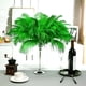 thumbnail image 5 of Plumas artificiales de avestruz verde para plantas voladoras, 15 unidades, 30 a 35 cm, 5 of 6