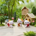 thumbnail image 3 of 12 Figuras Miniatura de Gatos Realistas, Figuras de Gatos de la Fortuna, Juguetes, Adorno de Paisaje Micro de Gatos, 3 of 8