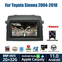 Car Radio Stereo for Toyota Sienna 2004-2010, 7" Touchscreen Android 13 Support Carplay Android Auto Navigation Bluetooth Radio Video Steering Wheel Control Rear Camera 2G 32G,Black