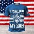 thumbnail image 2 of CHENge Men's R.E.D Friday Shirt On Friday We Wear Red Military Remember Everyone Deployed Unisex-Adults US Flag Classic Fit Short Sleeve T-Shirt, 2 of 3