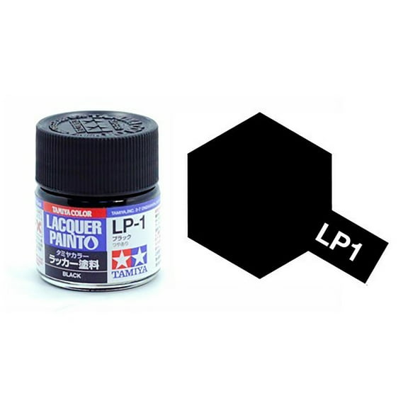 Tamiya Lacquer Paint LP-1 Black 10 ML TAM82101 Lacquer Primers & Paints