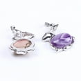 thumbnail image 4 of Perles Lapin Animaux Colliers et Pendentifs Chakra Reiki Rose Cristal Violet, 4 of 6