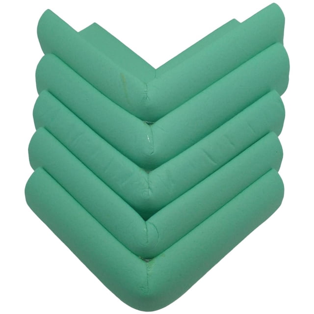 Protector de esquina espuma ProtekAqua 5pzas 6x6x2.5cm Turquesa Tipo L Protector Espuma Suave StarBaby MXGCN-005